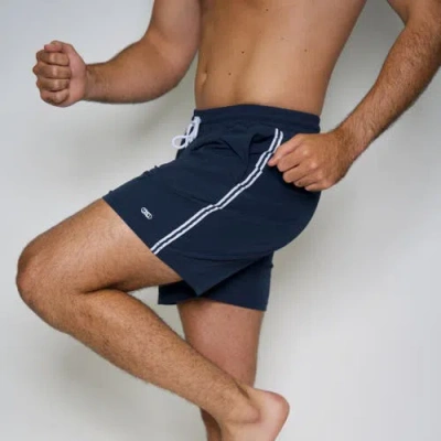 Le Club Resortwear 7" Le Club Mens Swim Trunk In Navy