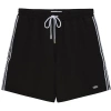 Le Club Resortwear 7" Le Club Mens Swim Trunk In Solid Black