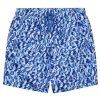 Le Club Resortwear 7" Le Club Mens Swim Trunk In White/blue