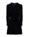 Le Col Woman Mini Dress Midnight Blue Size 8 Polyester, Elastane In Blue