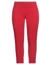 Le Col Woman Pants Red Size 10 Acetate, Viscose, Lycra In Red