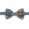 Le Colonel Men's Blue / Brown / Neutrals Liberty Blue Margaret Kid Bow Tie In Multi