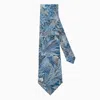 Le Colonel Men's Blue Havana Liberty Tie
