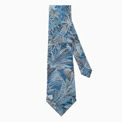 Le Colonel Men's Blue Havana Liberty Tie