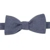 Le Colonel Men's Blue Houndstooth Bow Tie