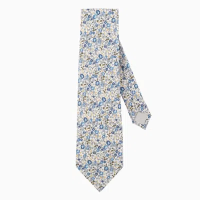 Le Colonel Men's Blue Liberty Eloise Chardon Tie
