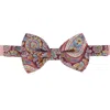 Le Colonel Men's Blue Liberty Fig Lee Manor Kid Bow Tie In Blue