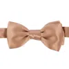 Le Colonel Men's Brown Milk Coffee Silk Bow Tie In Brown