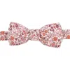 Le Colonel Men's Burgundy Pink Liberty Ava Bow Tie In Pink