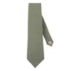 Le Colonel Men's Clay Green Linen Tie In Green