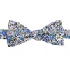 Le Colonel Men's Green / Blue Blue/olive Emma Liberty Bow Tie In Multi