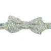 Le Colonel Men's Green Lime Katie & Millie Liberty Bow Tie In Green