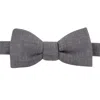 Le Colonel Men's Grey Italian Wool Bow Tie