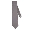 Le Colonel Men's Grey Italian Wool Tie In Gray