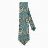 Le Colonel Men's Liberty Lee Manor Green Tie