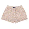 Le Colonel Men's Neutrals / Brown / Red Liberty Terracotta Phoebe Boxer Shorts In Brown/red