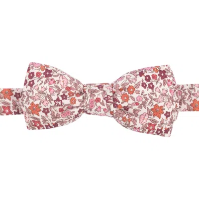 Le Colonel Men's Pink / Purple Burgundy Pink Liberty Ava Bow Tie