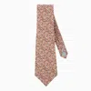 Le Colonel Men's Yellow / Orange / Grey Orange Grey Pepper Liberty Tie