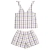 Le Colonel Women's Neutrals / Grey Beige Tiles Seersucker Pyjama Set In Grey