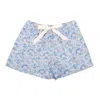 LE COLONEL WOMEN'S WHITE / BLUE LIBERTY CLAIRE AUDE PYJAMA SHORTS