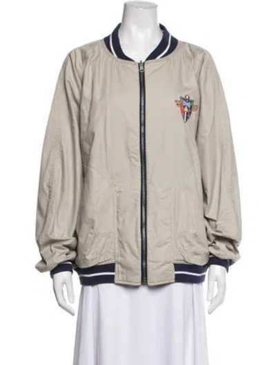 Pre-owned Le Coq Sportif Bomber Jacket In Neutrals