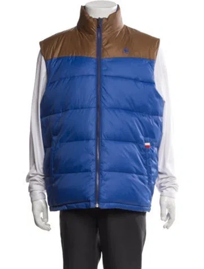 Pre-owned Le Coq Sportif Colorblock Pattern Vest In Red