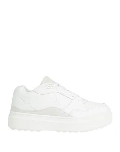 Le Coq Sportif Lcs T2000 W Woman Sneakers White Size 7 Leather, Textile Fibers