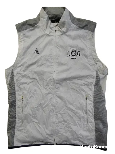 Pre-owned Le Coq Sportif White  Zipper Vest