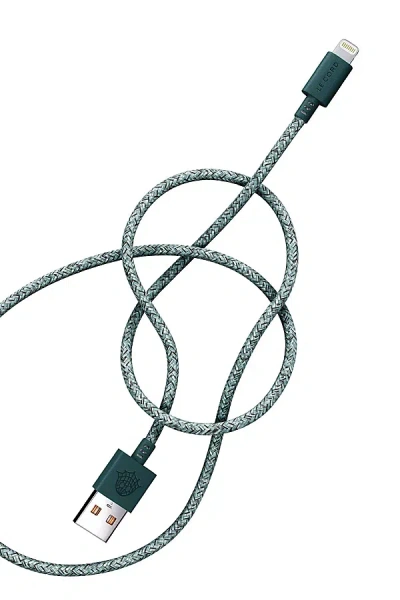 Le Cord Recycled Ocean Plastic Iphone Lightning Cable In Green