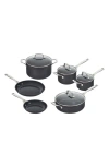 Le Creuset Essential Non-stick Ceramic 10-piece Cookwareset In Ceramic