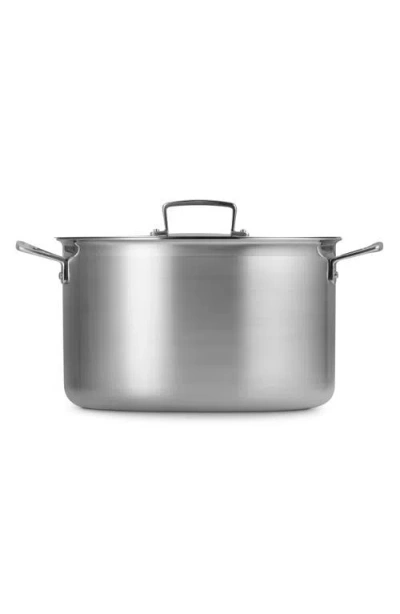 Le Creuset 10-quart Classic Stainless Steel Stock Pot In Gray