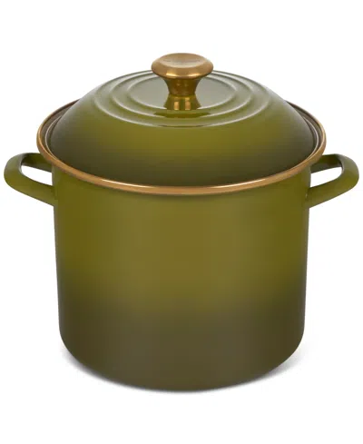 LE CREUSET 10 QUART ENAMEL ON STEEL STOCK POT WITH LID