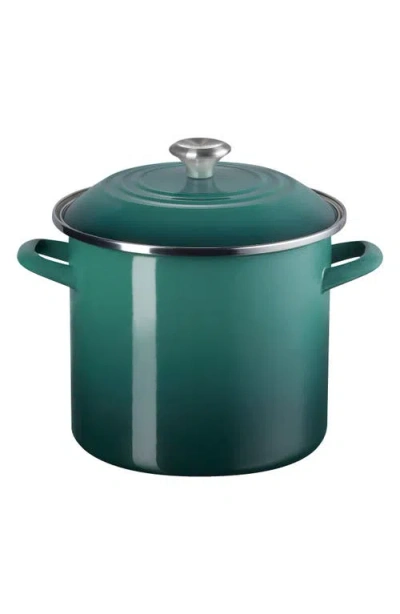 Le Creuset 10-quart Enameled Stainless Steel Stock Pot In Artichaut