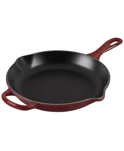 Le Creuset 10.25" Enameled Cast Iron Skillet With Helper Handle In Rhone