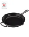 Le Creuset 10.25" Enameled Cast Iron Skillet With Helper Handle