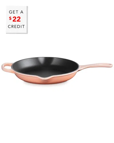 Le Creuset 10.25in Signature Iron Handle Skillet With $22 Credit In Pink