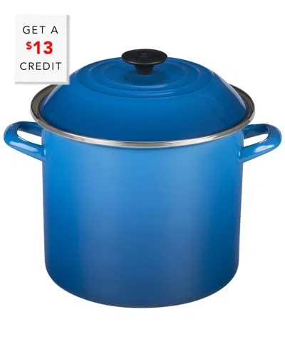 Le Creuset 10qt Stockpot With $13 Credit In Blue