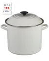 Le Creuset 10 Quart Enamel On Steel Stock Pot With Lid