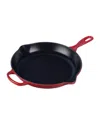 Le Creuset 11.75" Signature Iron Handle Skillet In Cerise