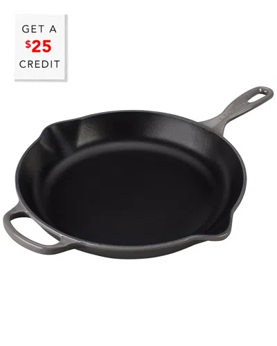Le Creuset 11.75in Signature Iron Handle Skillet With $25 Credit In Black