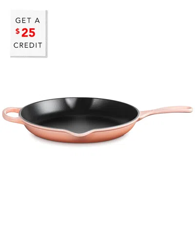 Le Creuset 11.75in Signature Iron Handle Skillet With $25 Credit In Pink