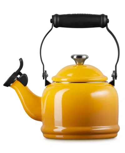 Le Creuset 1.25 Quart Enamel On Steel Demi Tea Kettle In Yellow
