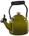 Le Creuset 1.25 Quart Enamel On Steel Demi Tea Kettle In Olive