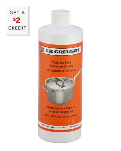 Le Creuset 12oz Stainless Steel Cleaner With $2 Credit In Orange