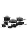 Le Creuset 13-piece Essential Nonstick Ceramic Cookware Set In Silver/black