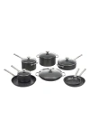 Le Creuset Toughened Nonstick Pro 13-piece Set In Silver/black