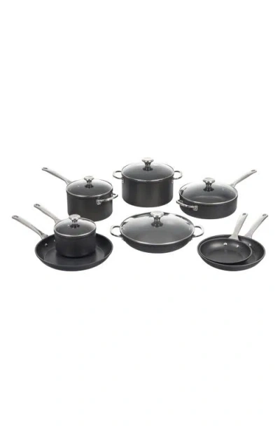 Le Creuset Toughened Nonstick Pro 13-piece Set In Black