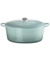 Le Creuset 15.5 Quart Enameled Cast Iron Oval Dutch Oven In Gray
