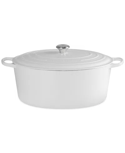 Le Creuset 15.5 Quart Enameled Cast Iron Oval Dutch Oven In White