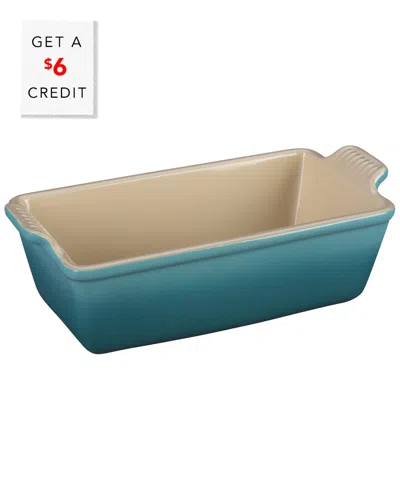 Le Creuset 1.5qt Heritage Loaf Pan With $6 Credit In Red